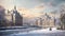Photorealistic Winter Landscape In Saint-eustache
