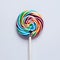 PhotoStock Artistic capture of lollipop against a white isolated background