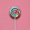 PhotoStock Artistic capture of lollipop against a white isolated background