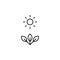 photosynthesis iconicon. Simple thin line, outline  of Biology icons for UI and UX, website or mobile application
