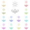 Photosynthesis iconmulti color icon. Simple thin line, outline vector of biology icons for ui and ux, website or mobile