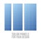 Photovoltaic electric solar Panel Patterns Set