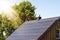 Photovoltaic on the roof of a smart home for alternative energy production