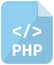 PHP icon | Major programming language vector icon illustration   color version