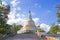 Phra borommathat Chedi Si Phu Pha Sung Phra That Chom Pha. Phupha Sung Forest Temple. Nakhon Ratchasima Province, Thailand