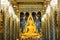 Phra Chinnarat Buddha at Phra Si Rattana Mahathat temple ,Phitsanulok Province, Thailand.