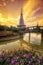 Phra Maha Dhatu Nabha Metaneedol,Pagoda at Doi Inthanon National Park, Thailand.
