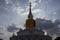 Phra That Nadoon Chedi or Na Dun Pagoda for thai people travel respect praying at Mahasarakham city in Maha Sarakham, Thailand