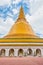 Phra Pathom Chedi with cloudy sky at Wat Phra Pathommachedi Ratcha Wora Maha Wihan