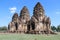 Phra prang Sam Yot three holy prangs in Lopburi province, Thailand.