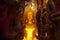 Phra Rattana Mahabadan and the guardian serpent in the Naga cave at Wat Maniwong Temple.