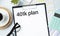 Phrase 401K PLAN written on paper clipboard