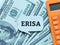 Phrase ERISA stand for employee retirement income security act written on bubble speech