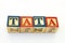 The phrase tata visually displayed