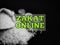 Phrase ZAKAT ONLINE with blurry background.