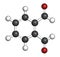 Phthalaldehyde (ortho-phthalaldehyde, OPA) disinfectant molecule.  3D rendering. Atoms are represented as spheres with