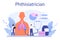 Phthisiatrician. Human pulmonary system. Idea of health and medical