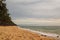 Phu Quoc, Viet Nam - August 14, 2017: Beautiful landscape with blue sea, yellow sand and sky