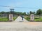 PHU QUOC VIETNAM - March 27 2017: The Gate of Coconut Tree Prison