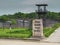 PHU QUOC VIETNAM - March 27 2017: The Gate of Coconut Tree Prison