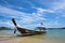 PHUKET, THAILAND DECEMBER 13, 2015 : Longtail boat and tropical