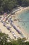 PHUKET, THAILAND-FEBRUARY 20TH 2014: Tourists at Laem Singh beach on Phuket. The beach is a favourite with younger tourists who o