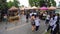 Phuket, Thailand - JAN 10: Thai street food indy market near school. Gopro HD limelapse.