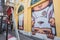 Phuket, Thailand - May 7, 2016: A mural artwork of an iconic character \'Mardi\'