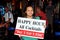 Phuket, Thailand: Woman with Happy Hour Sign