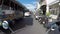 Phuket Town - 26 DEC 2016: Speed driving through busy Phuket Town on the motorbike. GoPro timelapse HD. Thailand