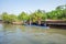 Phung Hiep floating market at seven-ways crossroads (Nga Bay), Hau Giang.