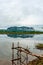 Phuphaman district mountain landscape with front lake reflection background