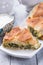 Phyllo pastry spinach pie