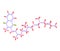 Phylloquinone molecule on white