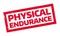 Physical Endurance rubber stamp