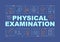 Physical exam word concepts banner