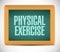 Physical exercise message illustration design