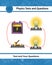 Physical experiment of studying electric current in an electrical circuit. Series circuit consisting of connected lightbulbs,