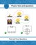 Physical experiment of studying laws of electricity. Ohm\\\'s law diagram. Electric current voltage resistance in an circuit.