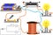 A physical experiment to study the inductance of a coil and the phenomenon of self-induction, with the application of two electric