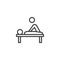 Physical medicine line icon