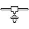 Physical Pendulum line icon vector