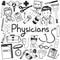 Physician doctor and other medic professions doodle icon