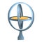 Physics gyroscope icon, cartoon style