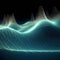 Physics waves, abstract illustration. Created using generative Al tools