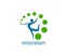 Physiotherapy, chiropractic massage icon or sign