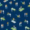 Physiotherapy People Seamless Pattern Background 3d Isometric View. Vector