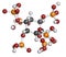 Phytic acid hexakisphosphate, IP6, phytate molecule. Present in seeds and grains of many plants, acting as storage form of.