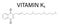 Phytomenadione, vitamin K1 molecule. Skeletal chemical formula