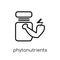 Phytonutrients icon. Trendy modern flat linear vector Phytonutrients icon on white background from thin line Gym and fitness coll